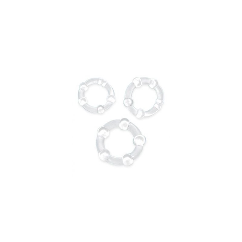 Set de Anillos Stay Hard / CÓDIGO: [Sexshop 25]
